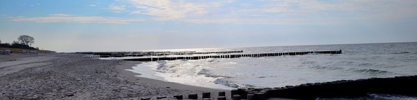 Blick auf die Ostsee bei der Schreibreise