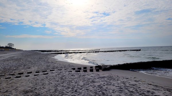 Blick auf die Ostsee bei der Schreibreise